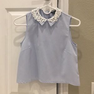 Baby blue top